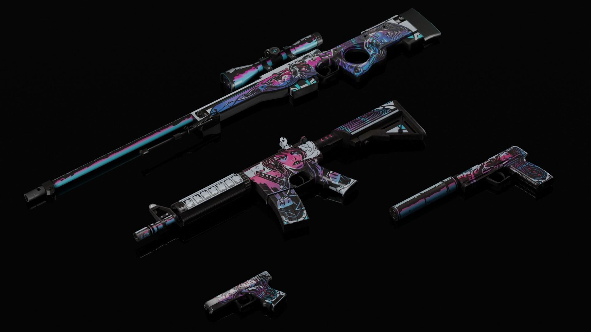 CS2 Neo-Noir Collection 3D model_2