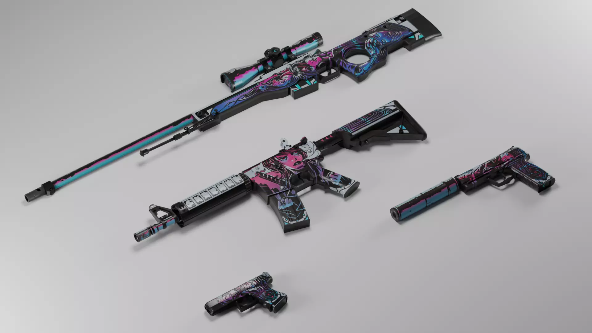 CS2 Neo-Noir Collection 3D model_0