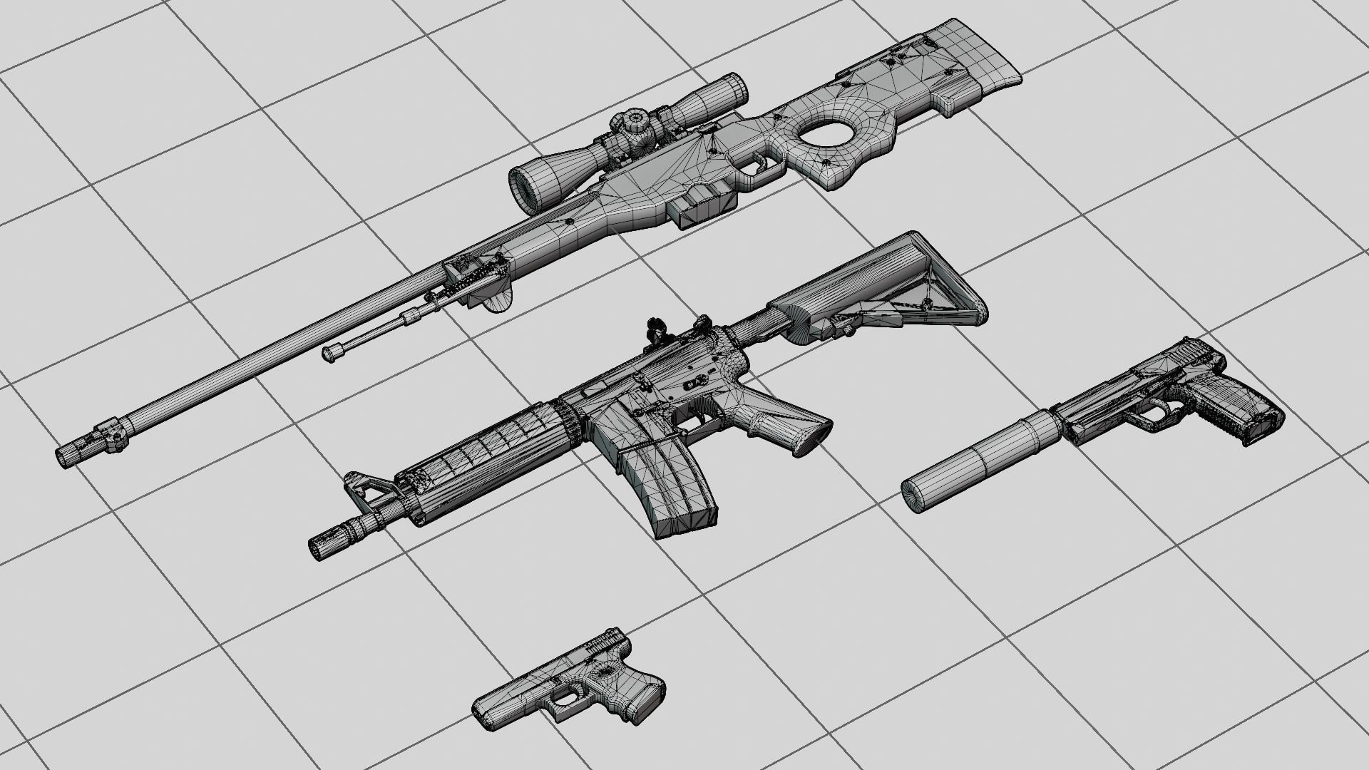 CS2 Neo-Noir Collection 3D model_4