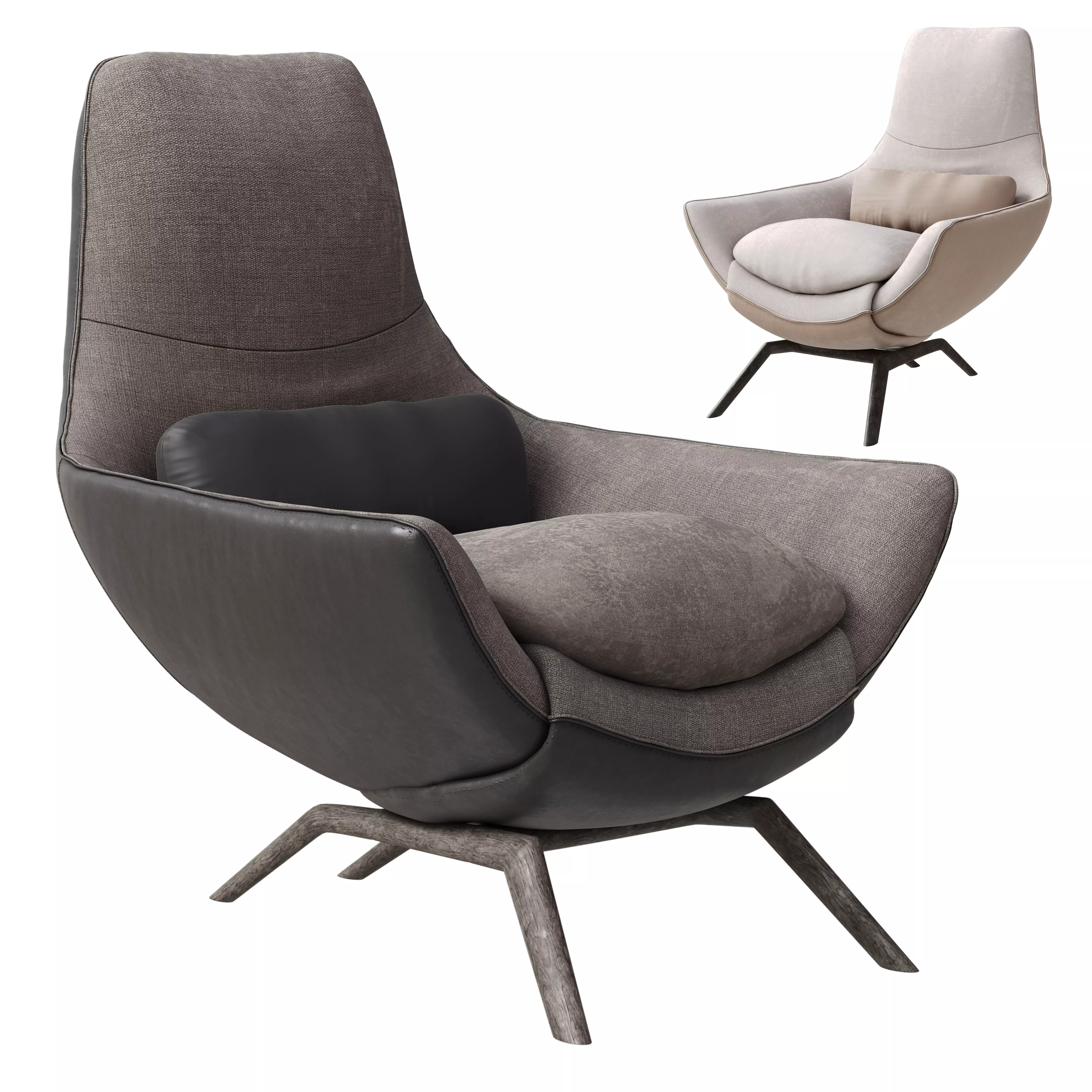 gracie lounge chair 3D model_0
