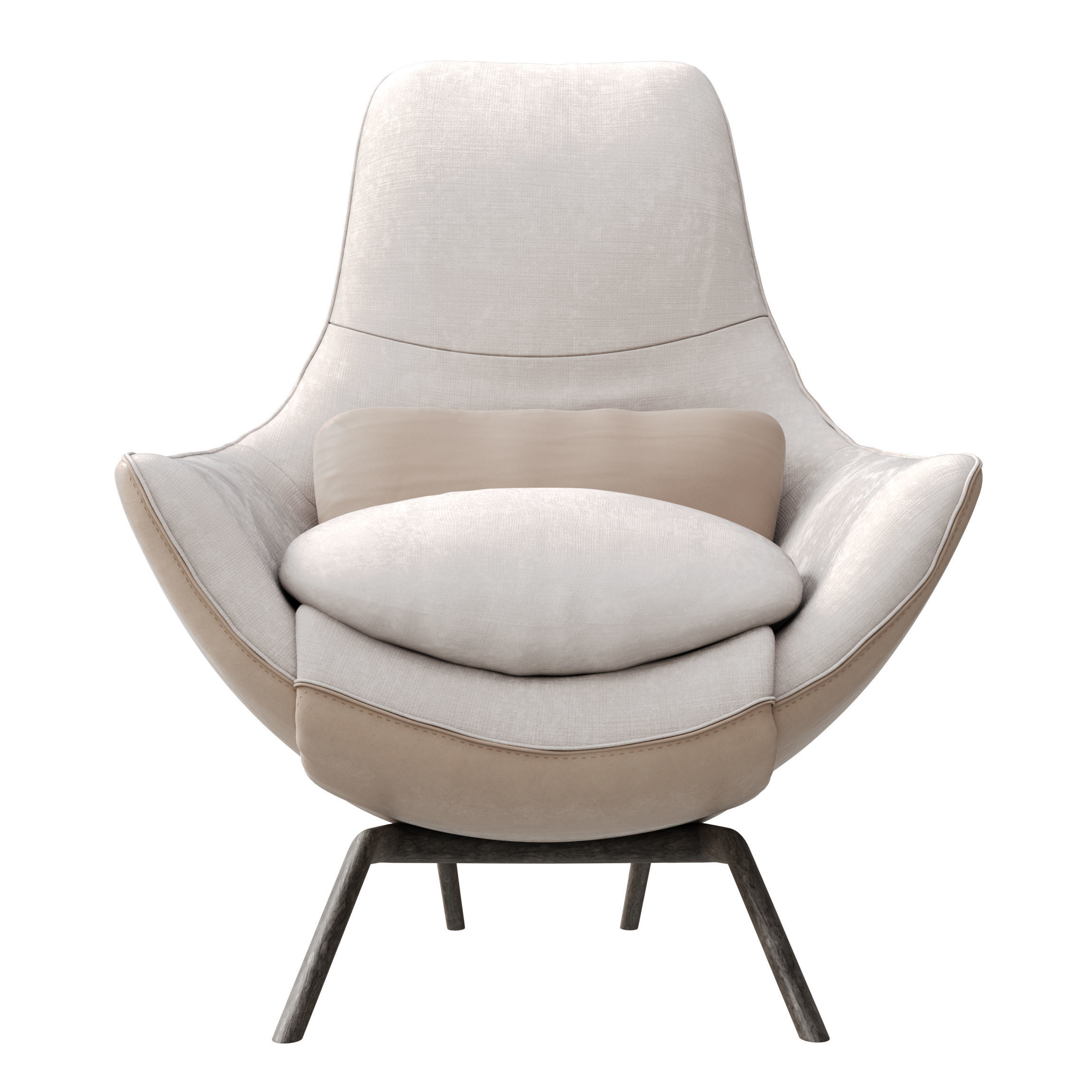 gracie lounge chair 3D model_3