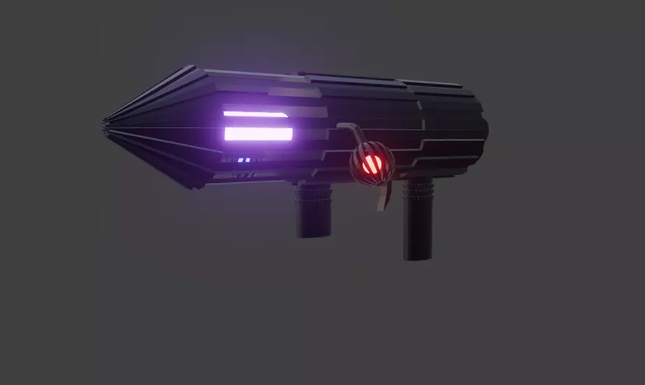Purple gojo cannon 3D model_0