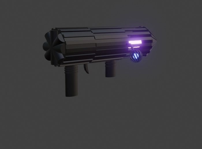 Purple gojo cannon 3D model_1