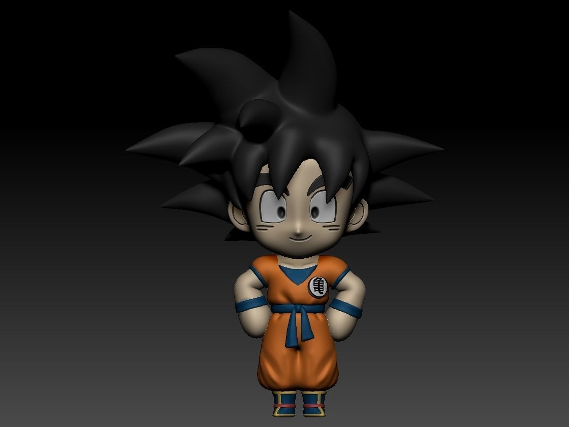 Goku Chibi Dragonball 3D print model_1