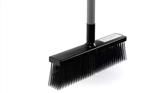 Broom with plastic handle 