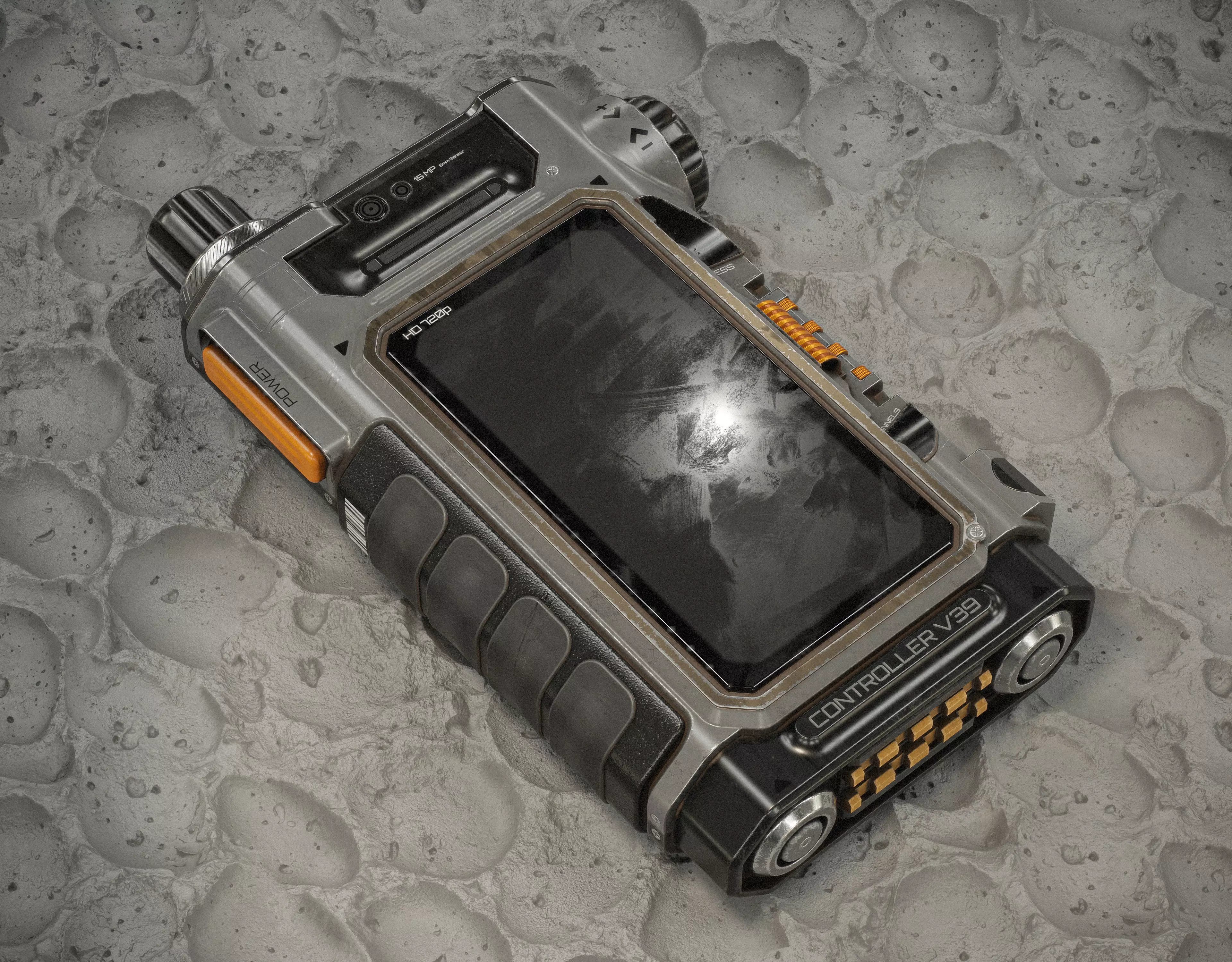 Sci-fi Controller V39 PBR Low-poly 3D model_0