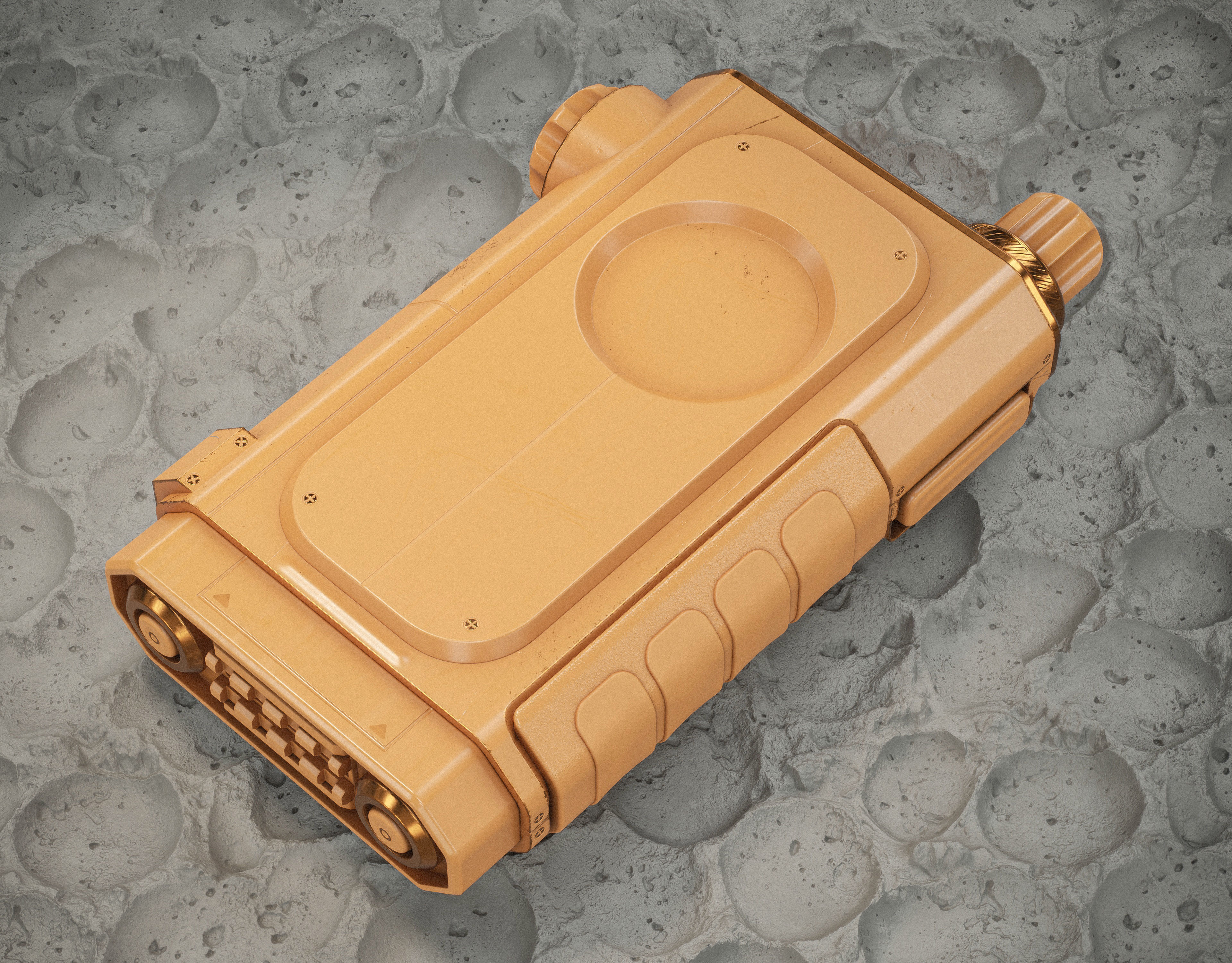 Sci-fi Controller V39 PBR Low-poly 3D model_12