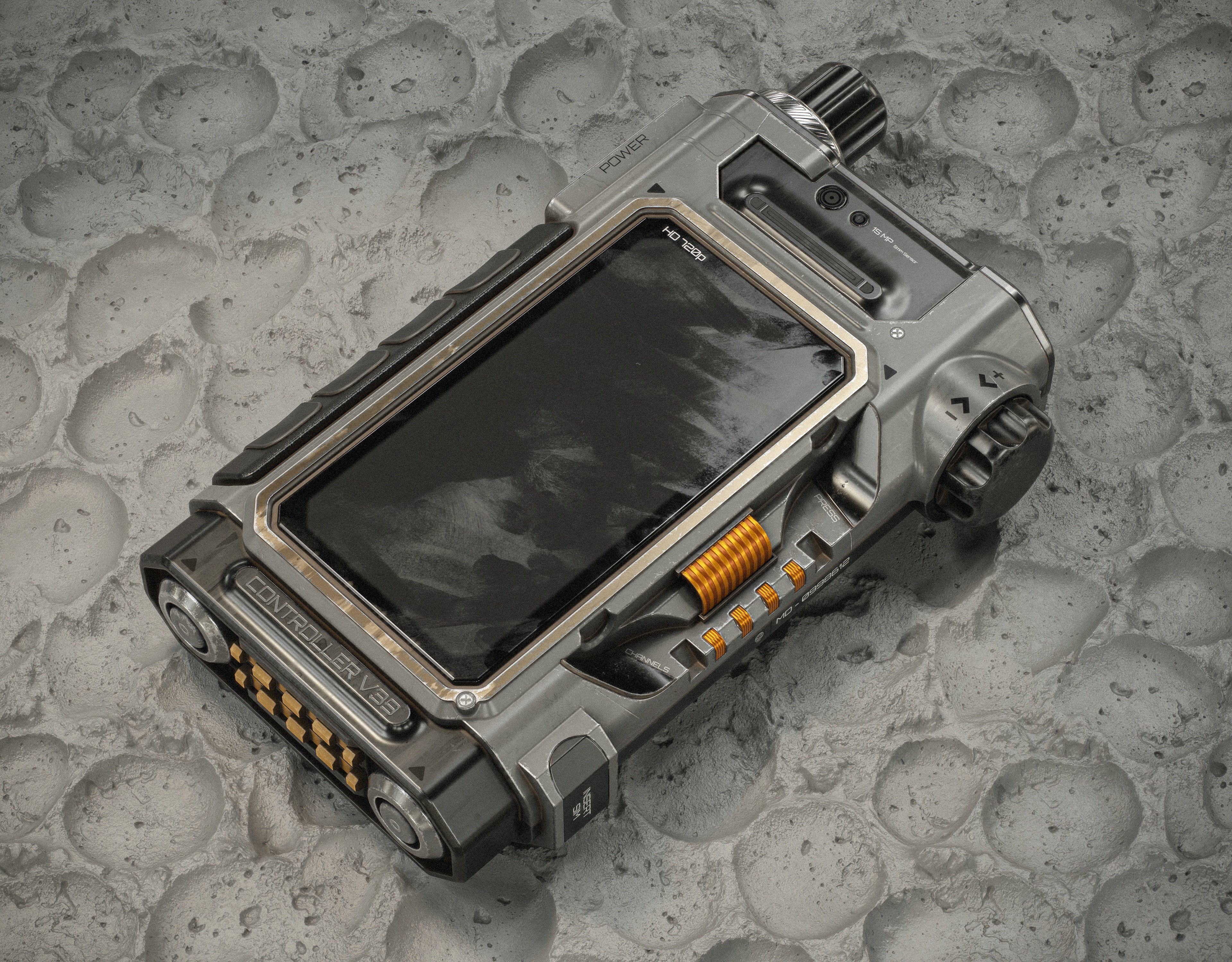 Sci-fi Controller V39 PBR Low-poly 3D model_2