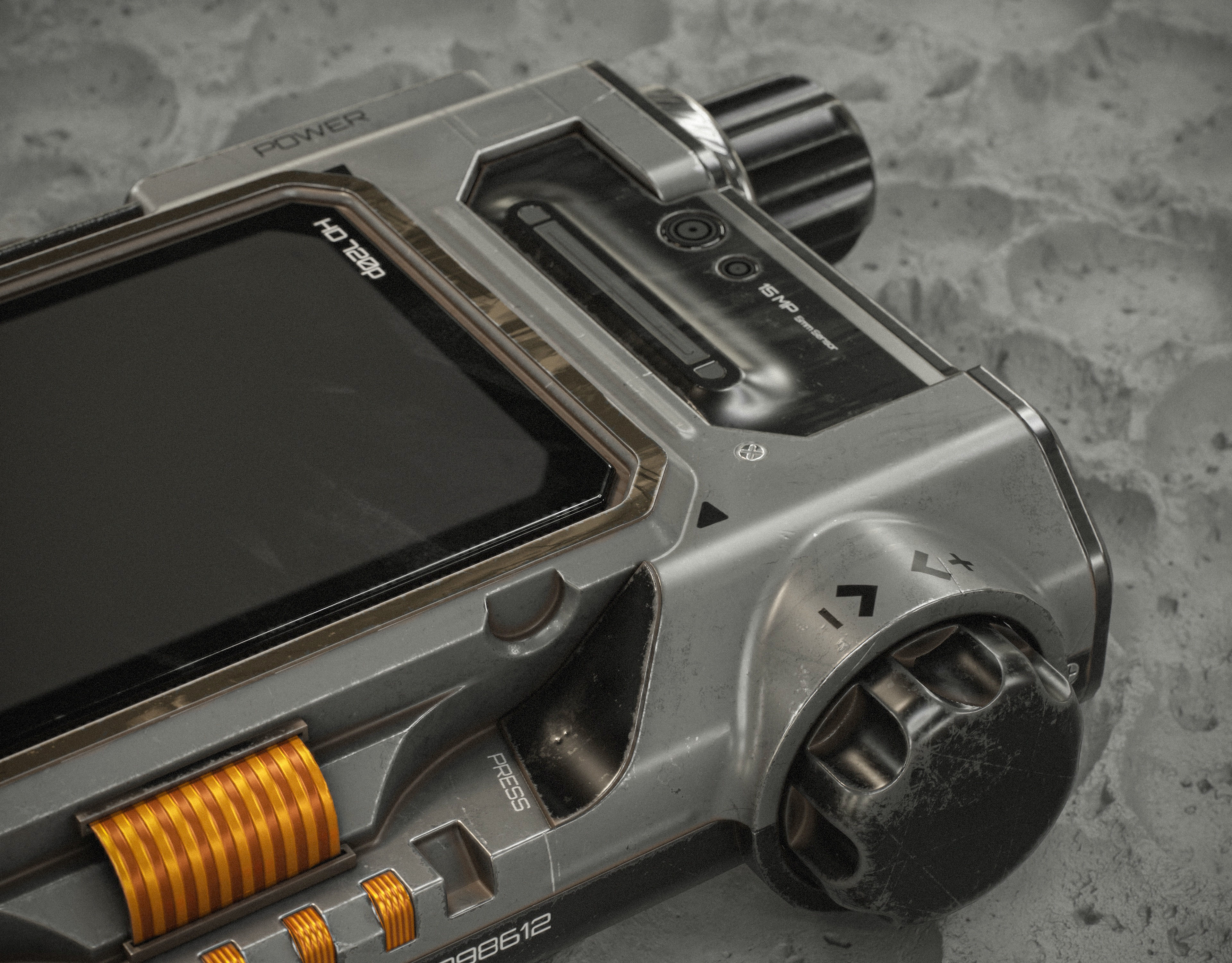 Sci-fi Controller V39 PBR Low-poly 3D model_5