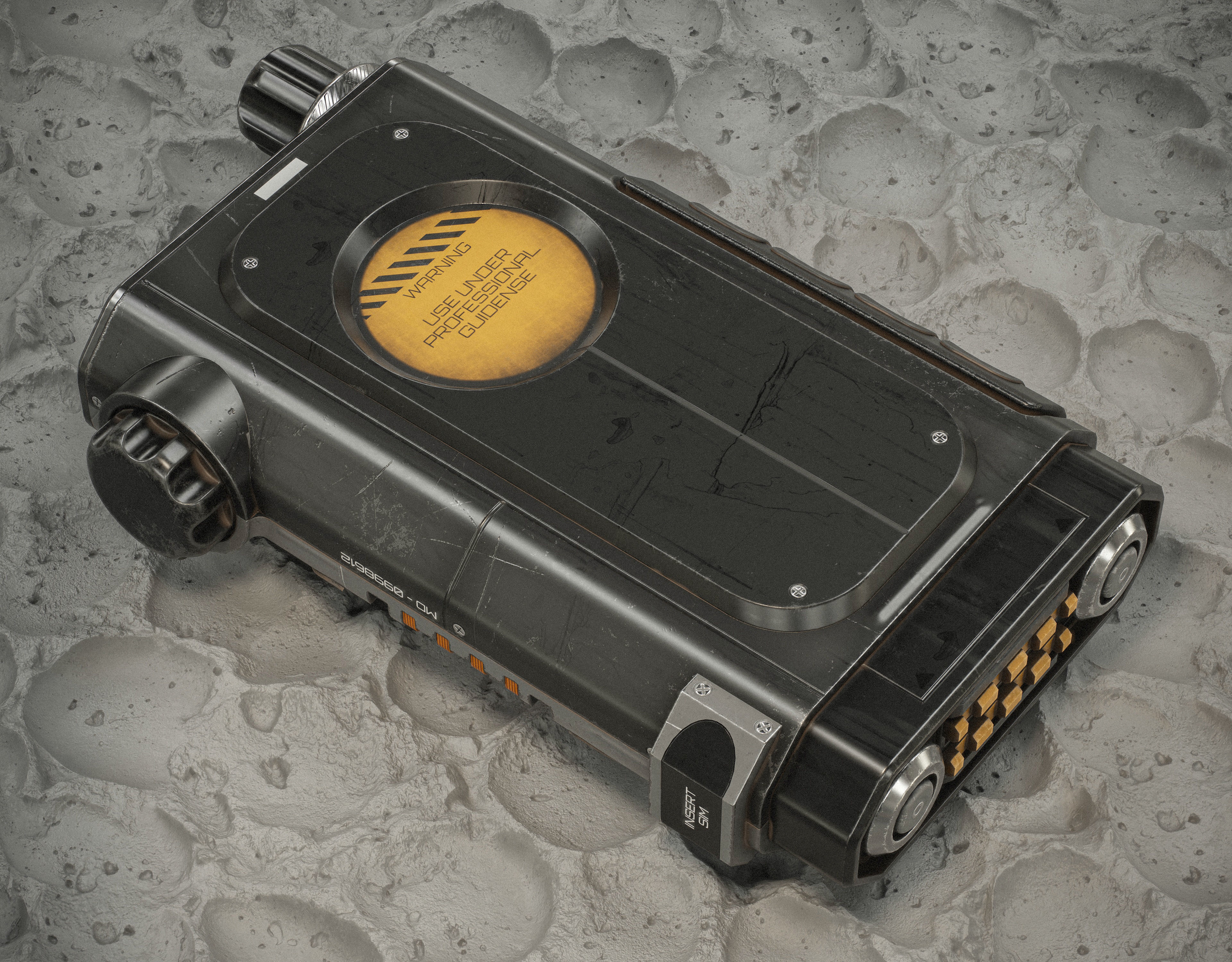 Sci-fi Controller V39 PBR Low-poly 3D model_3