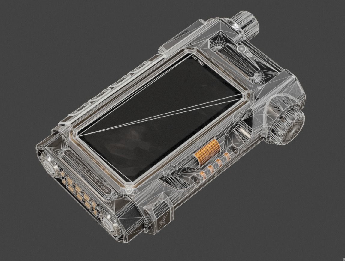 Sci-fi Controller V39 PBR Low-poly 3D model_13