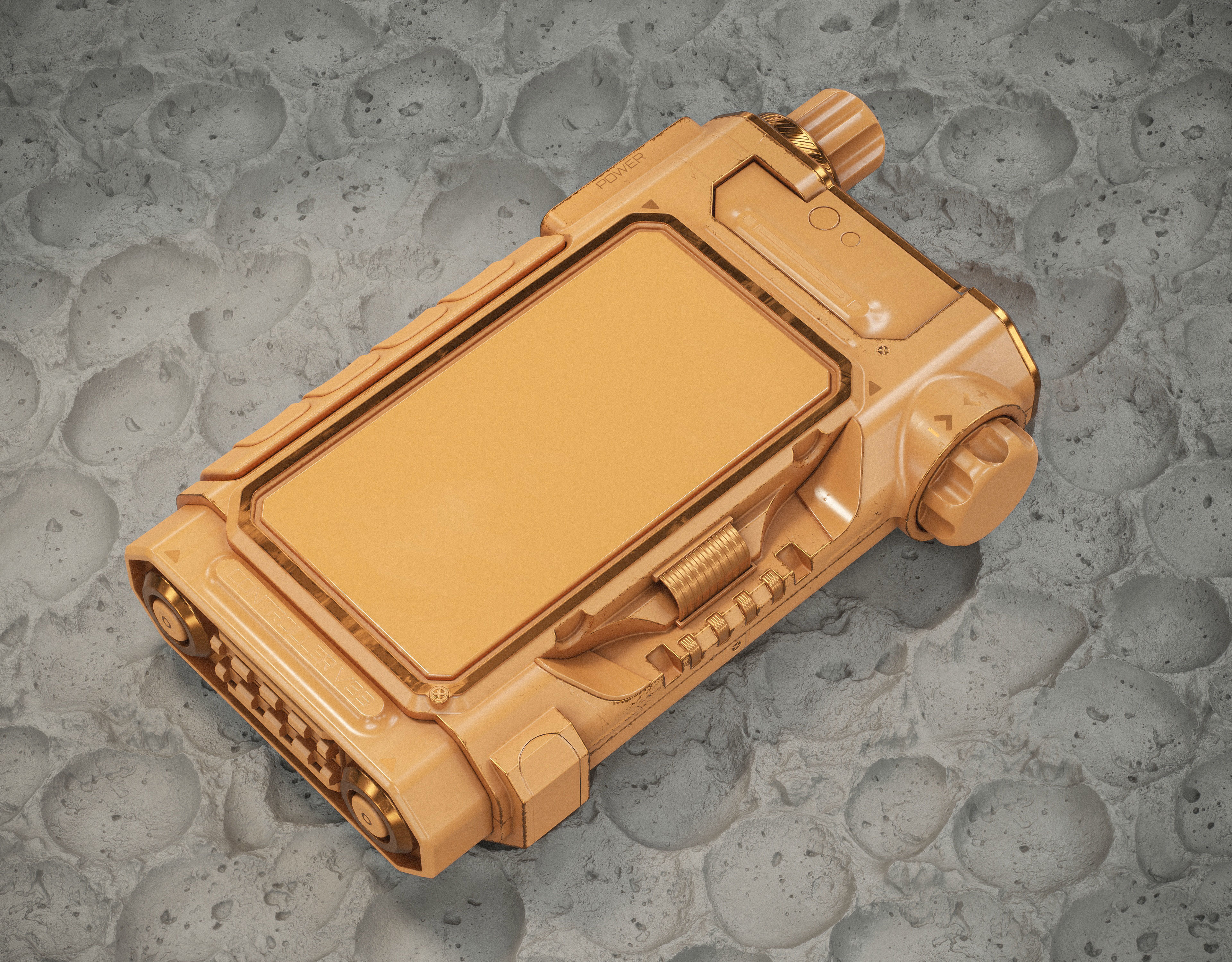 Sci-fi Controller V39 PBR Low-poly 3D model_11