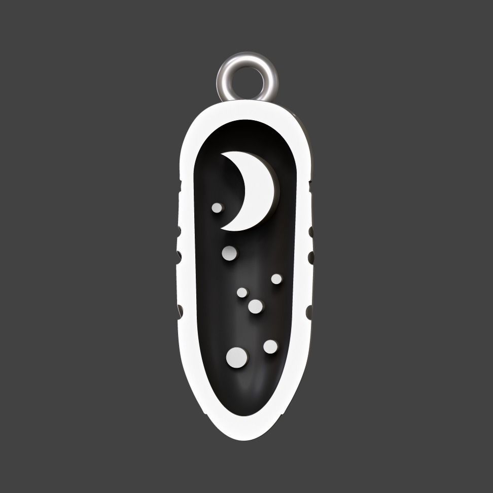 Owl Pendant 3D print model_1