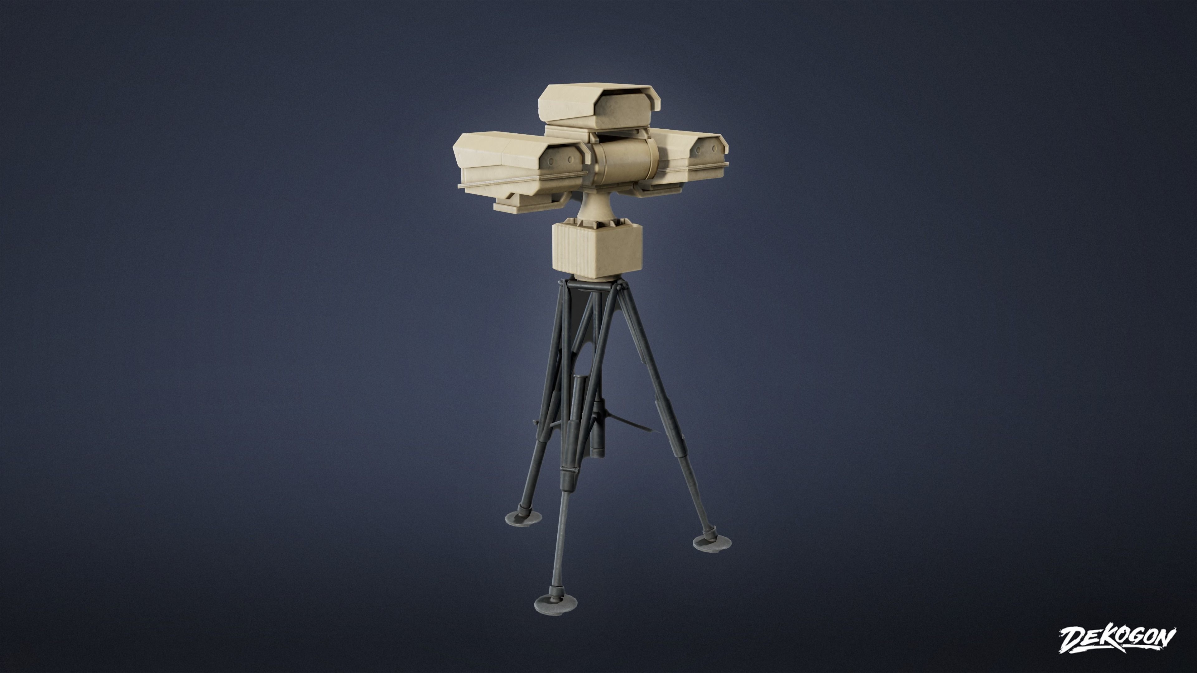 MILITARY - Infrared Camera 01 - LOW POLY Low-poly 3D model_3