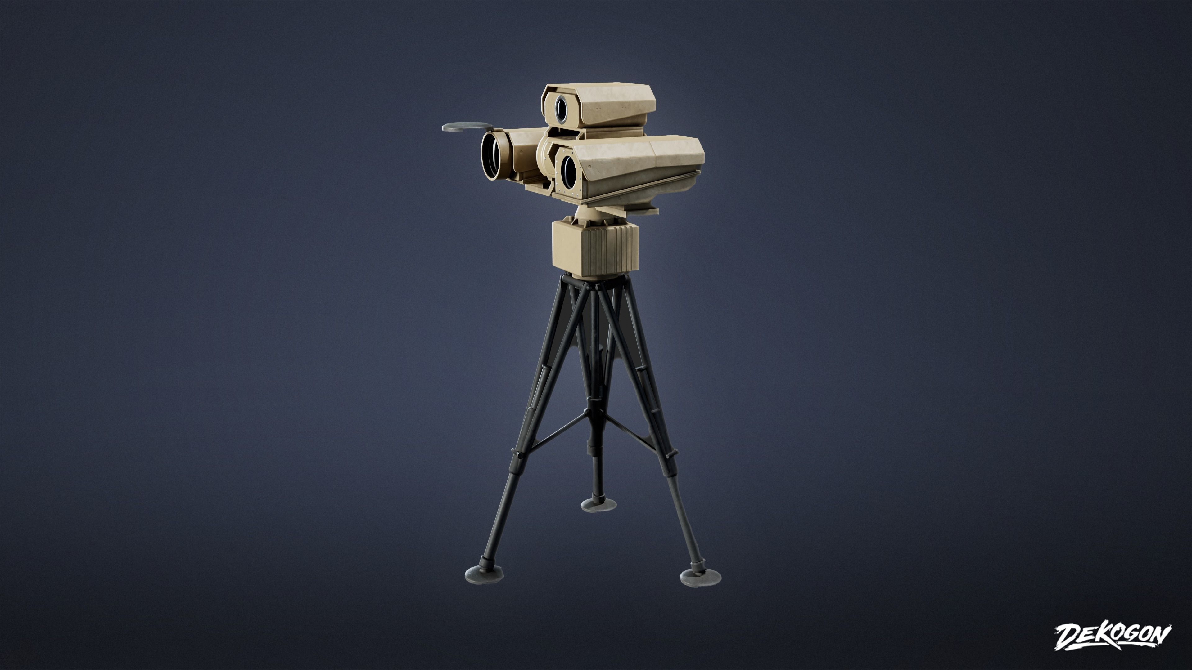 MILITARY - Infrared Camera 01 - LOW POLY Low-poly 3D model_2