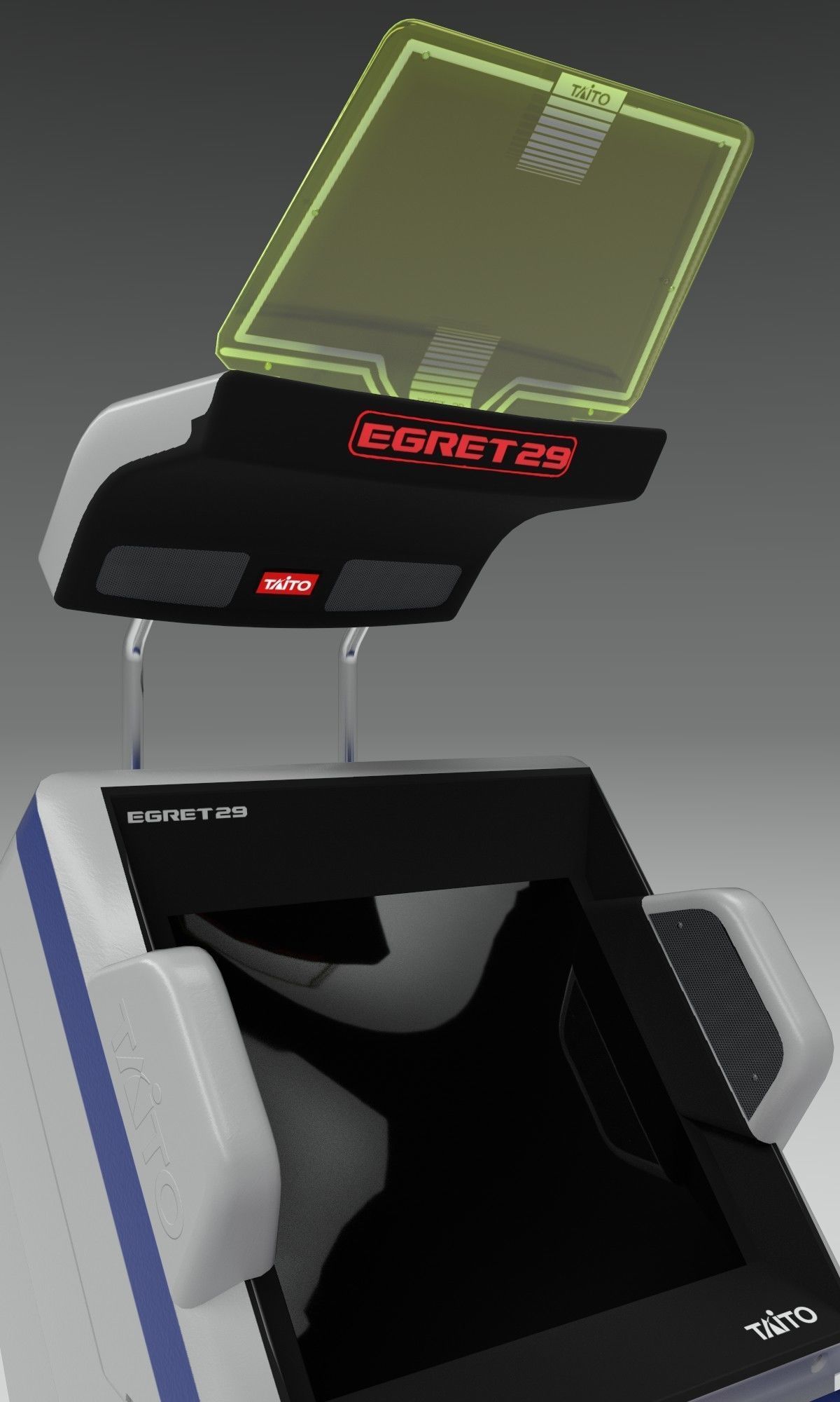Taito Egret 29 Arcade Machine Low-poly 3D model_4