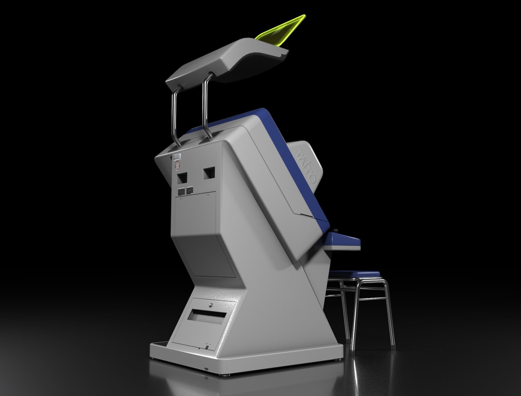 Taito Egret 29 Arcade Machine Low-poly 3D model_8