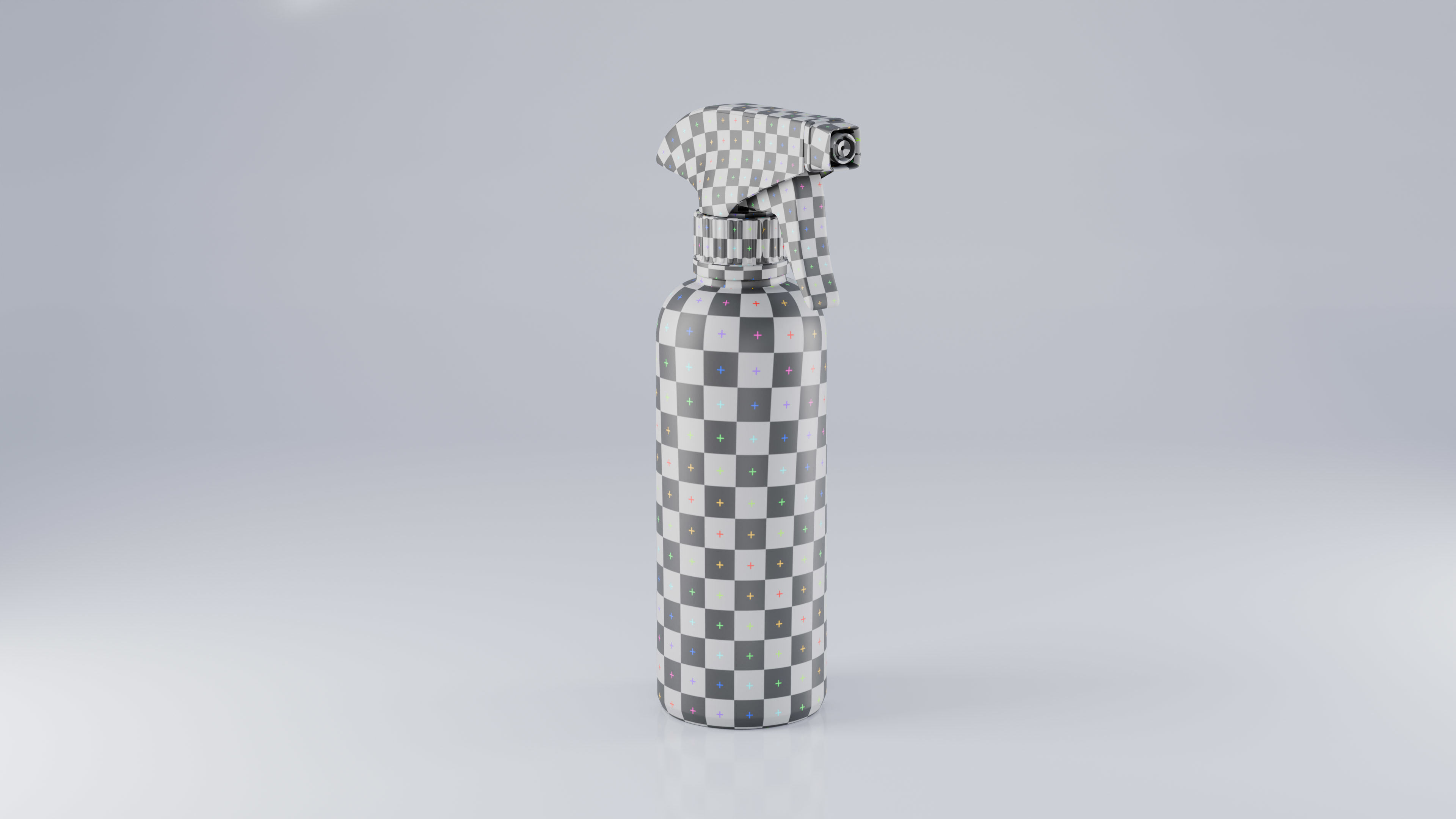 Plastic Spray Bottle - Hand Sanitizer atomizer 3D model_4