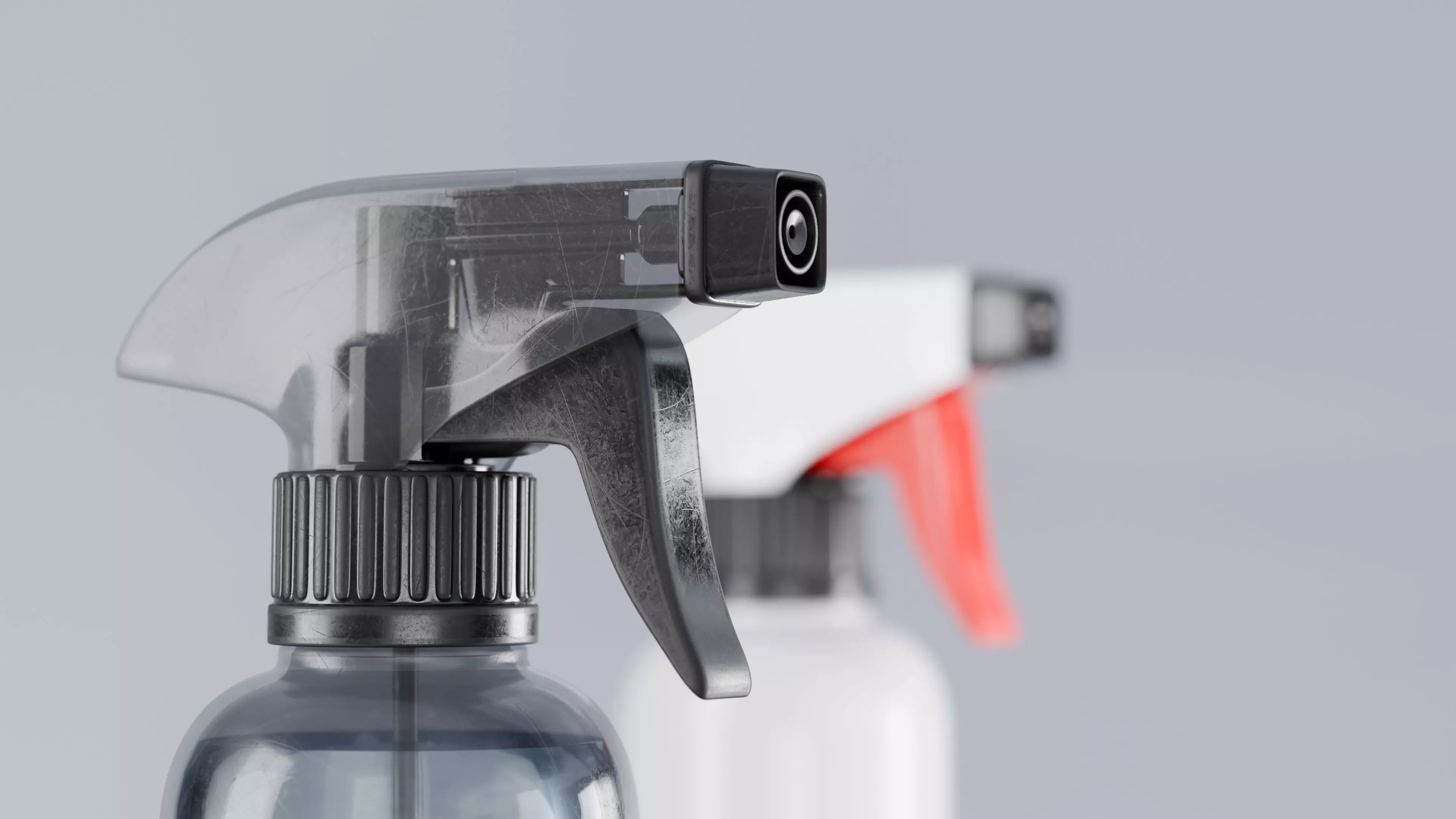 Plastic Spray Bottle - Hand Sanitizer atomizer 3D model_0