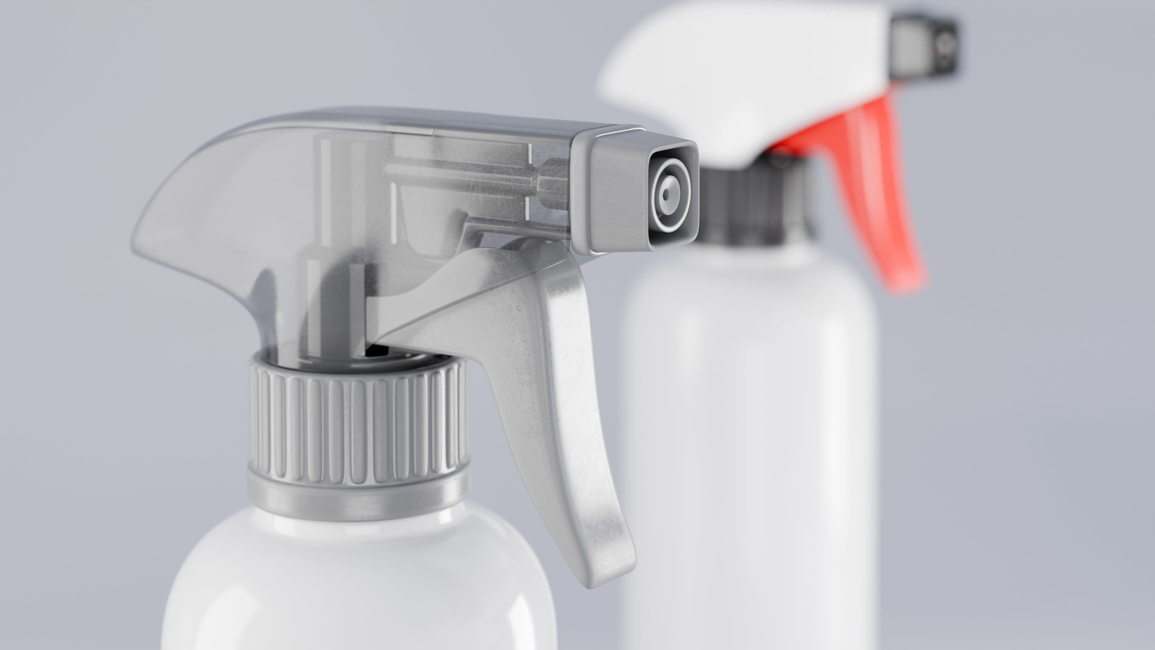 Plastic Spray Bottle - Hand Sanitizer atomizer 3D model_6