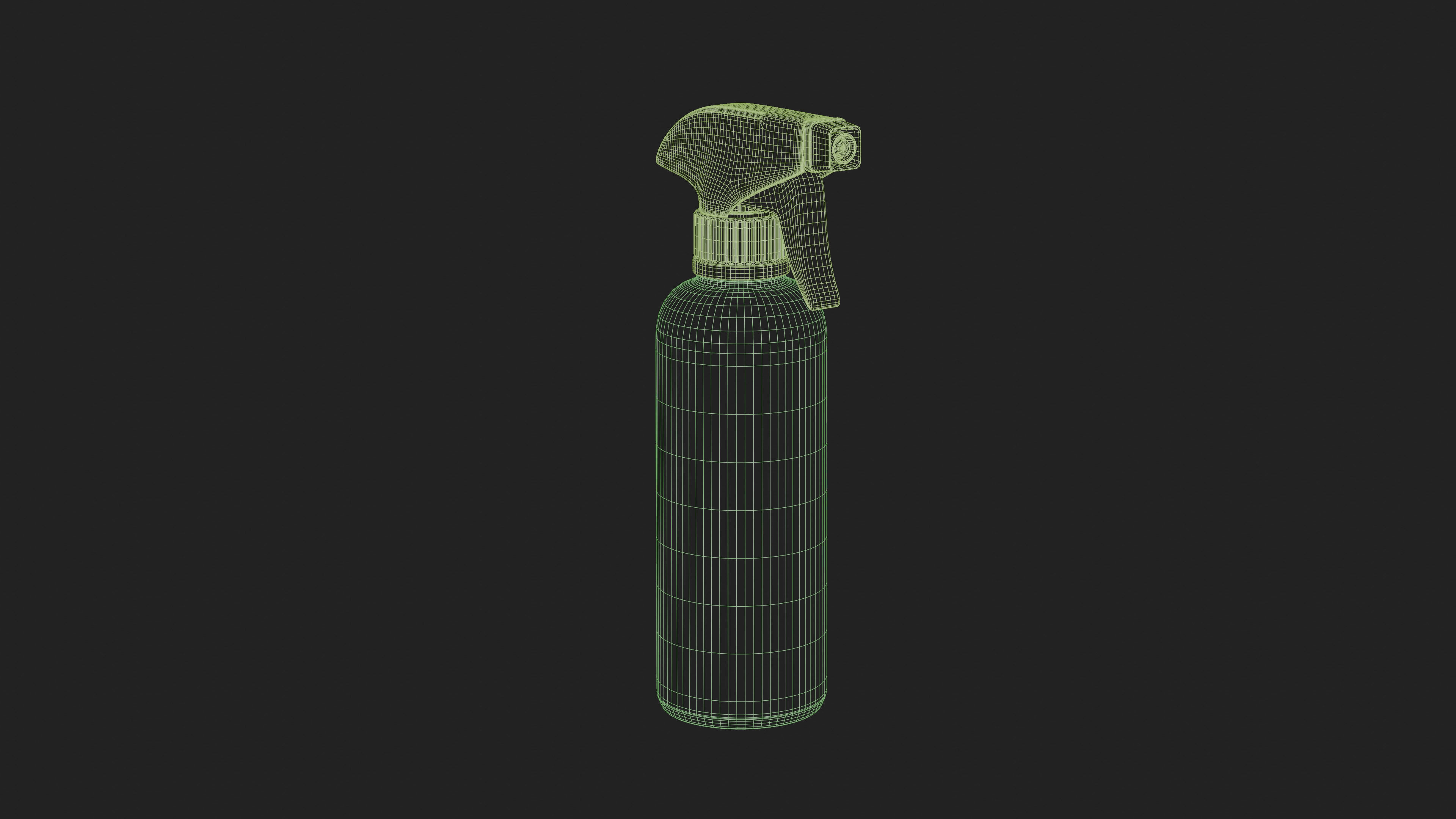 Plastic Spray Bottle - Hand Sanitizer atomizer 3D model_5