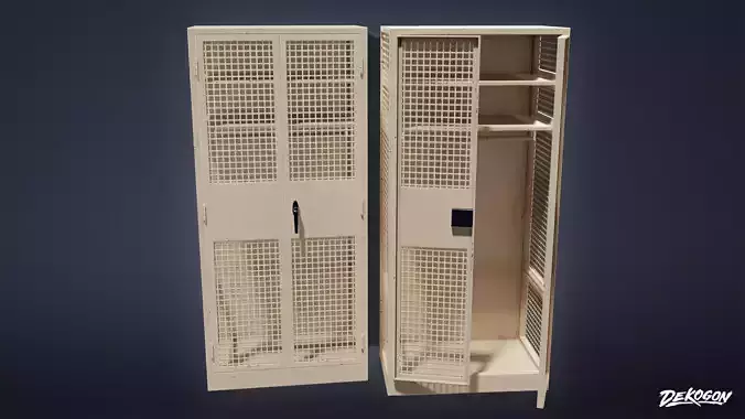 MILITARY - Locker 02 - LOW POLY