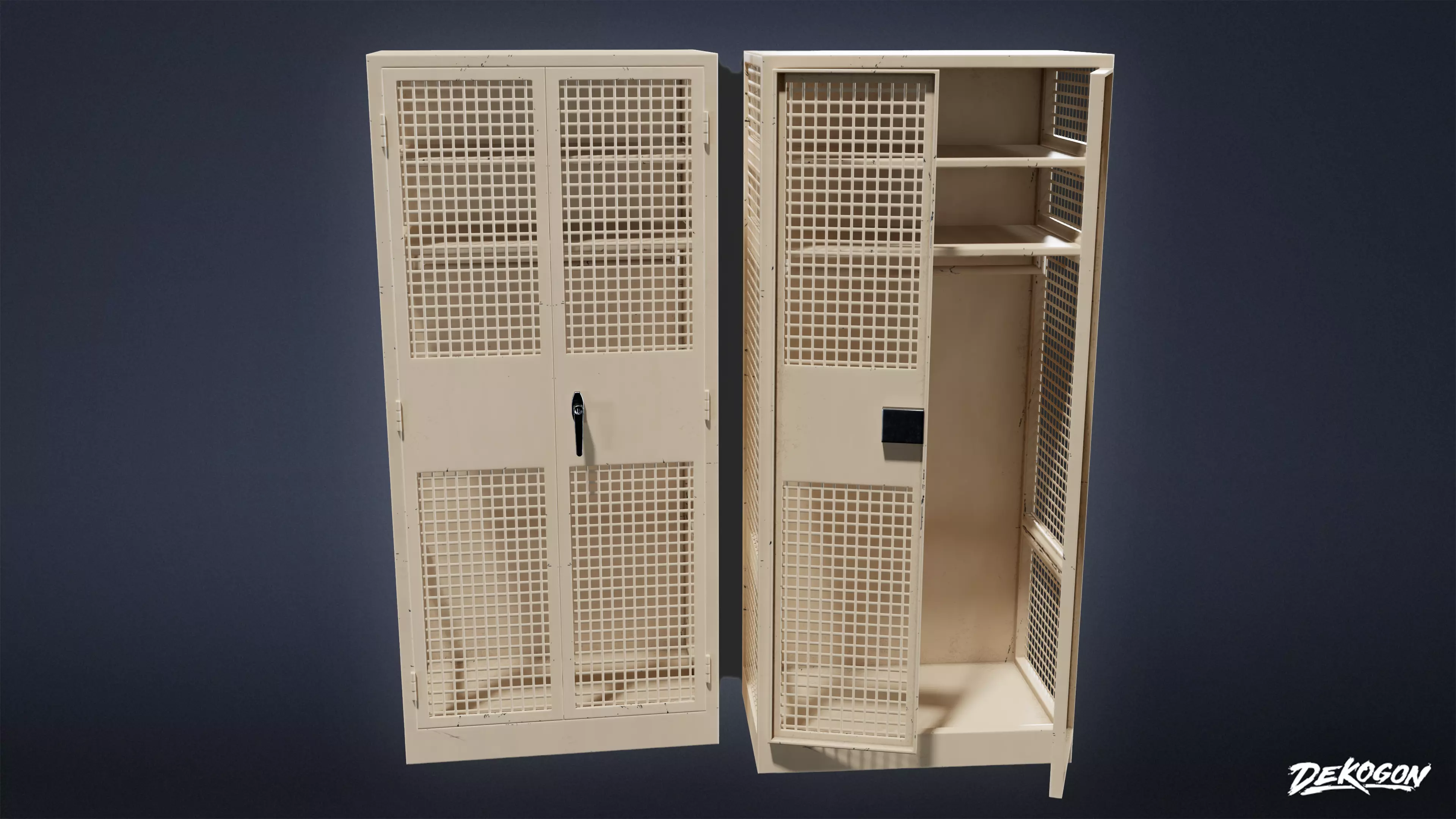 MILITARY - Locker 02 - LOW POLY Low-poly 3D model