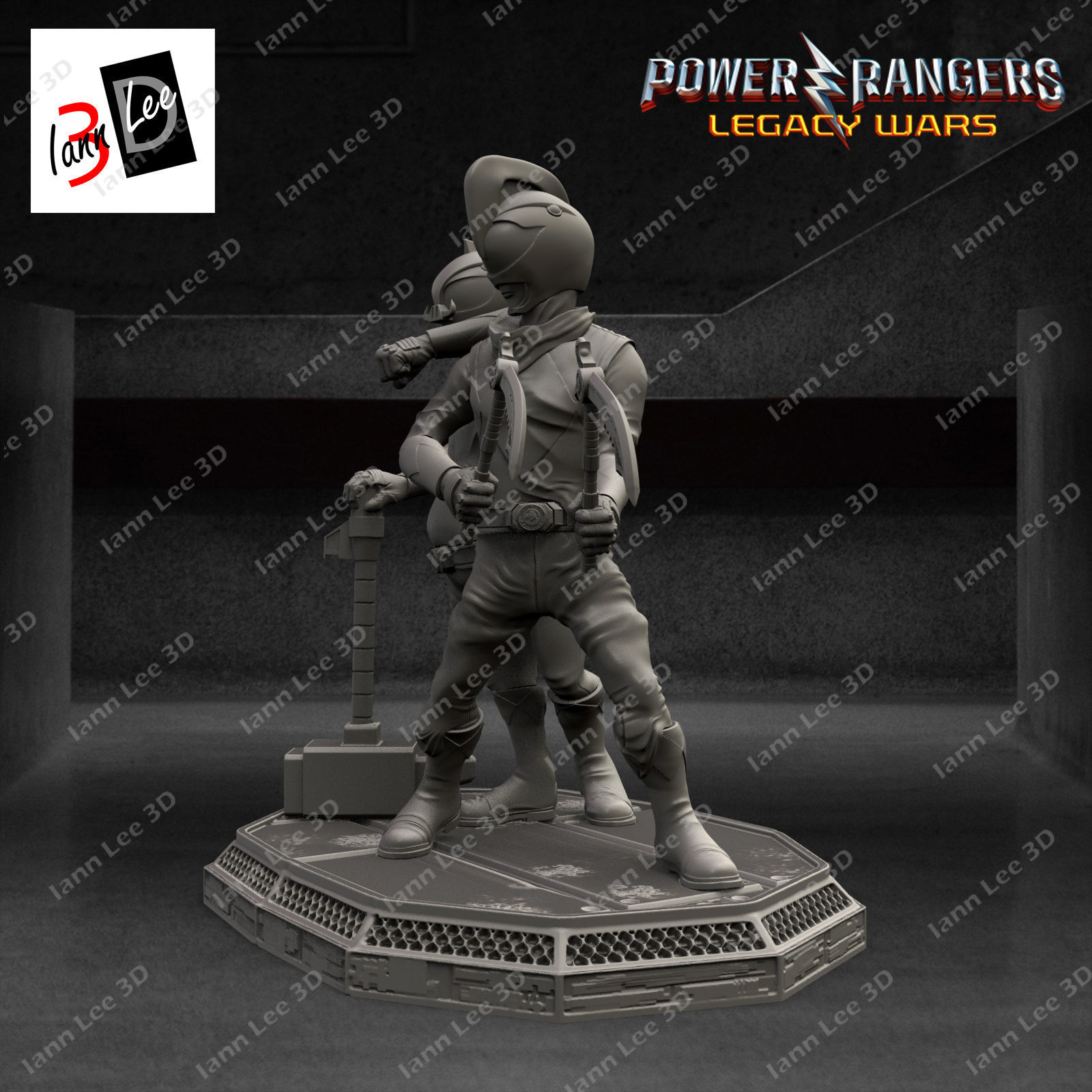 Bulk Skull Power Rangers 3D print model_2