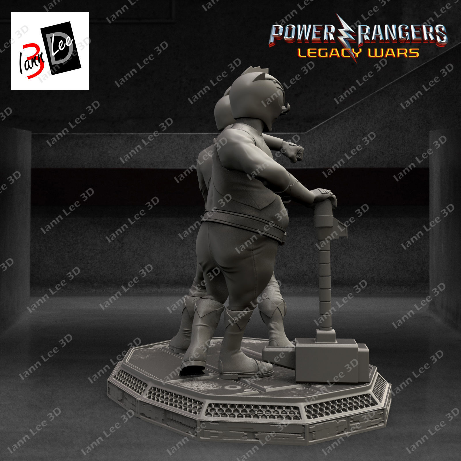 Bulk Skull Power Rangers 3D print model_4