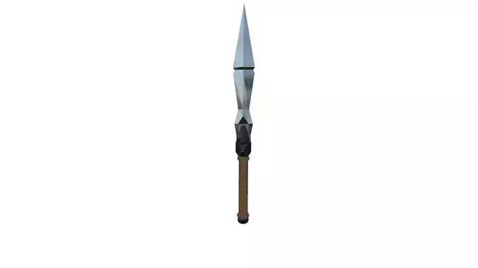 Low Poly Tactical Dagger Knife 3D Model