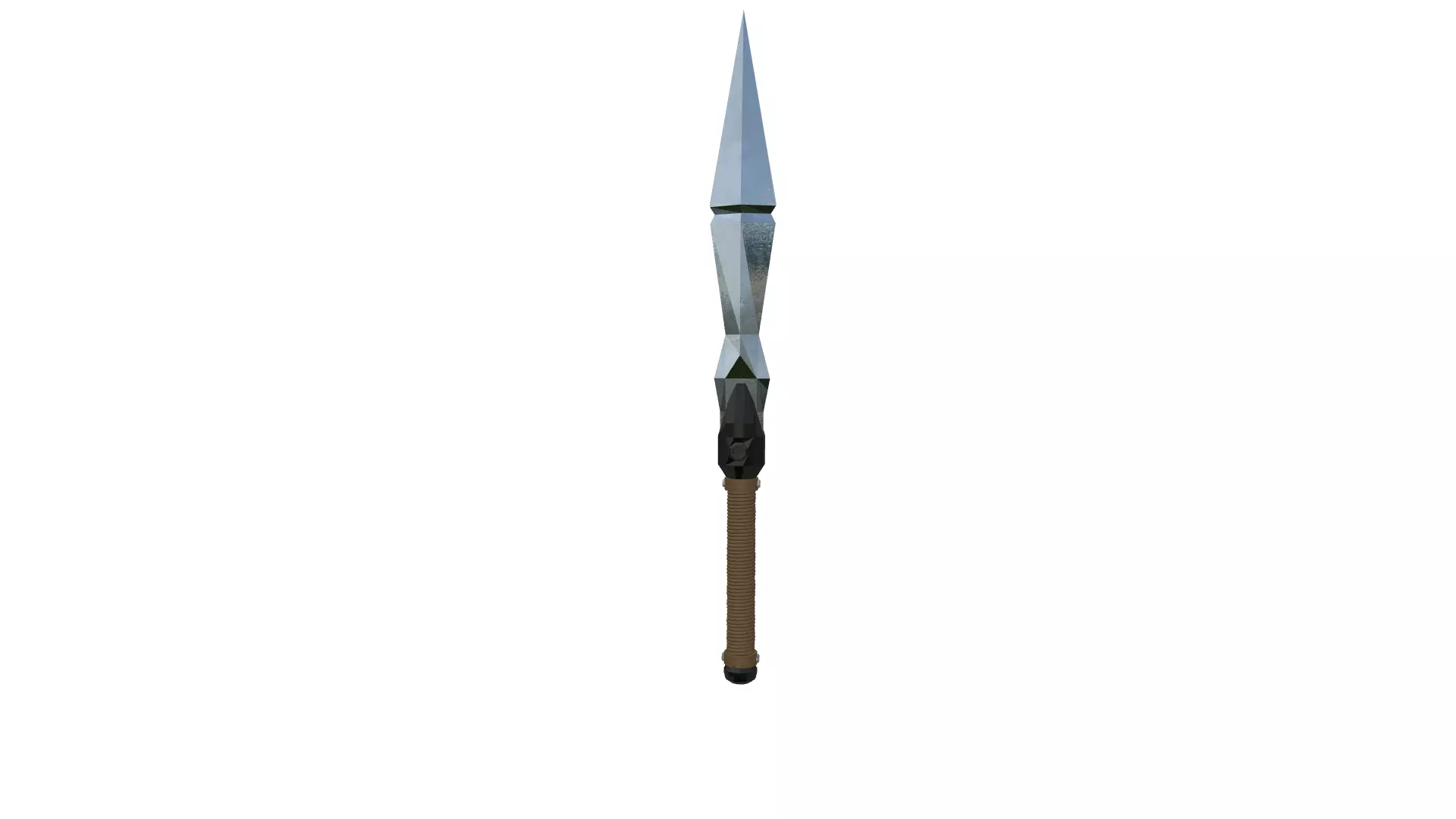 Low Poly Tactical Dagger Knife 3D Model Free low-poly 3D model_0