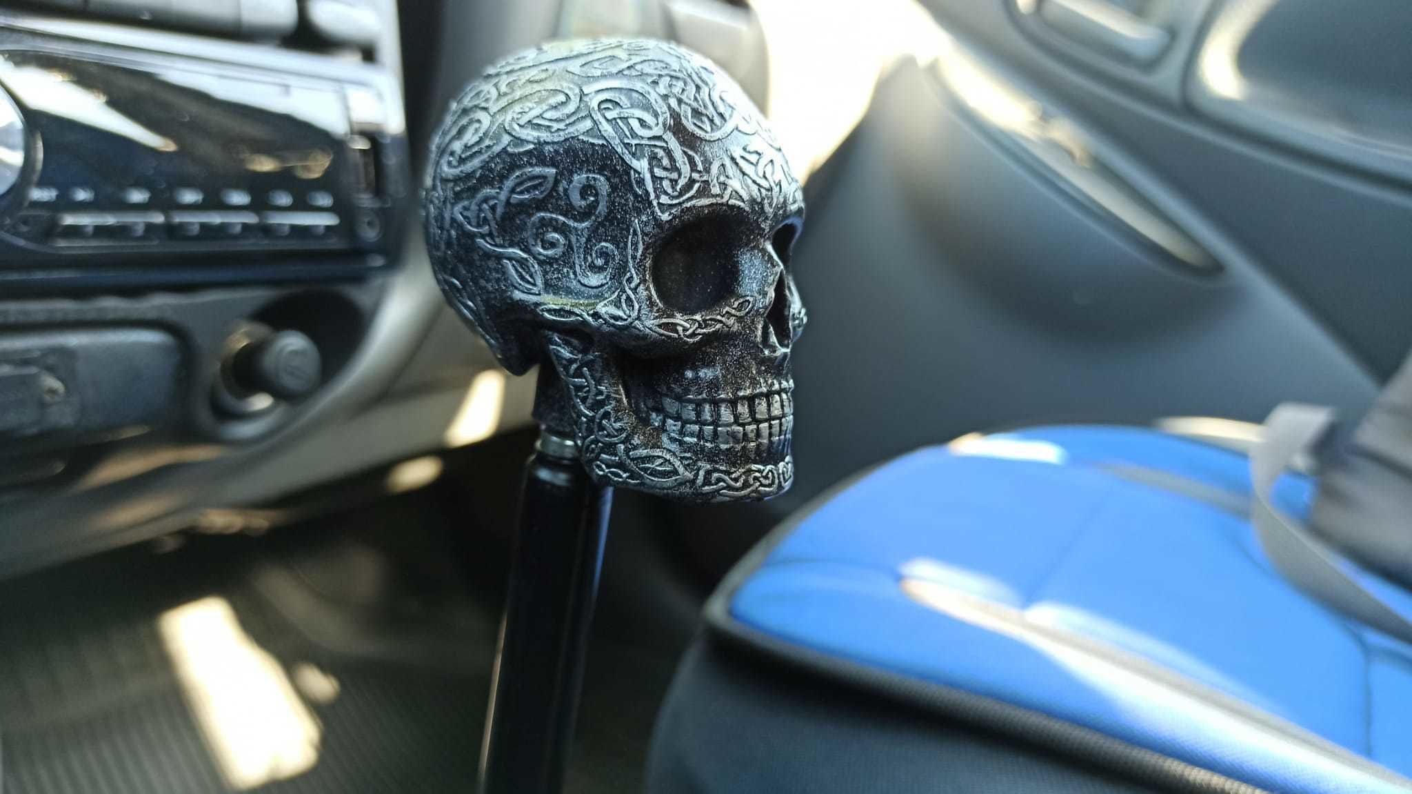 Skull Gear Shifter Head 3D print model_11