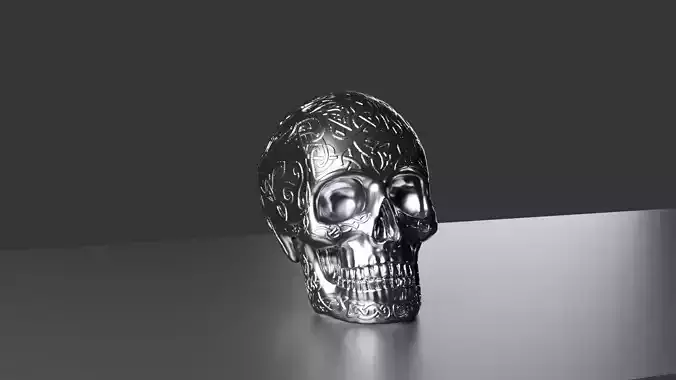 Skull Gear Shifter Head 3D print model