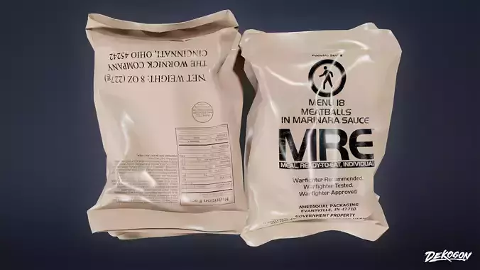 MILITARY - Meal 01 - LOW POLY