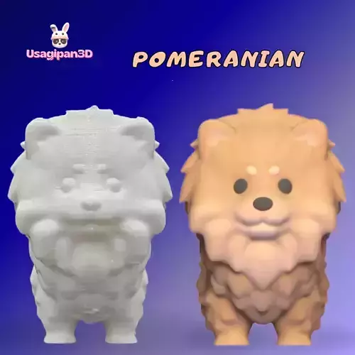 Pomeranian 3D print model