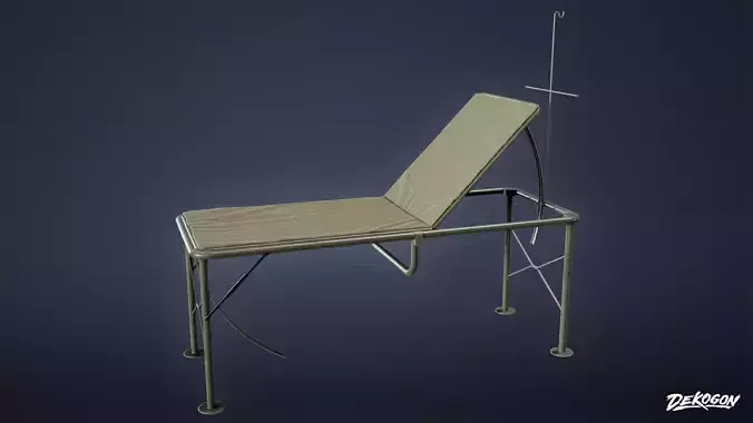 MILITARY - Med Bed 01 - LOW POLY