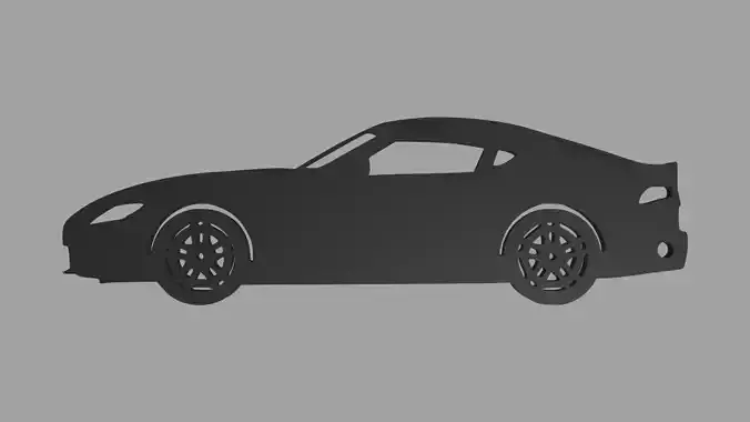 Toyota Supra Mk5 Key Ring 3D print model