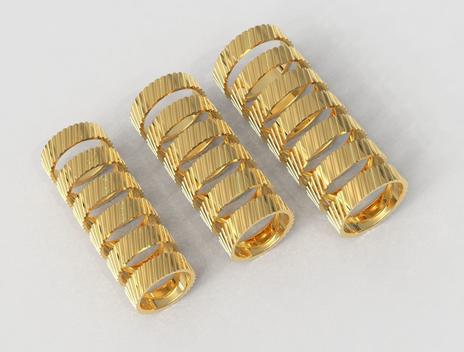 Wedding Bands 3D print model_1