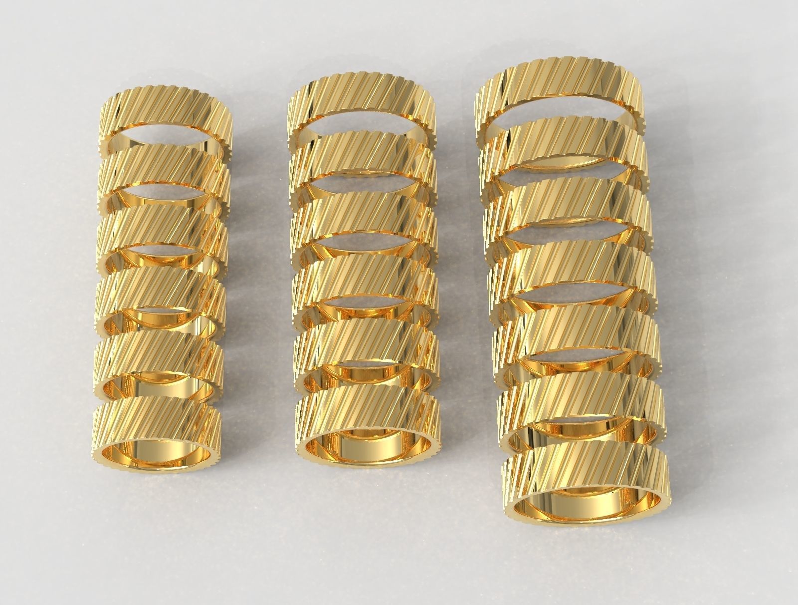 Wedding Bands 3D print model_2