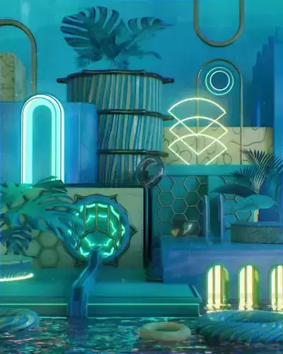 Confusion and Some Leaves - Abstract Art - DSZarts