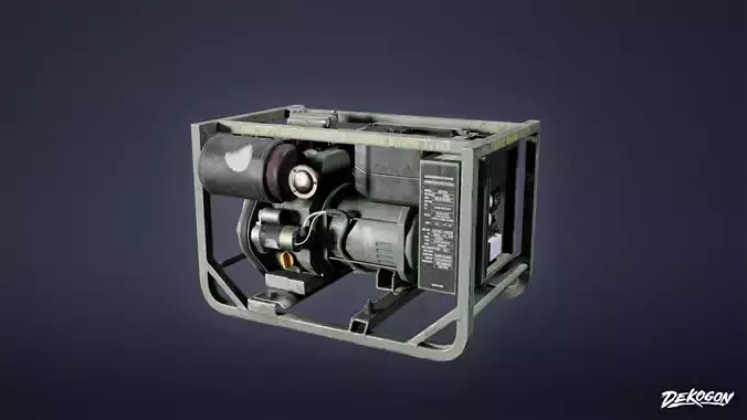 MILITARY - Military Generator 01 - LOW POLY Low-poly 3D model