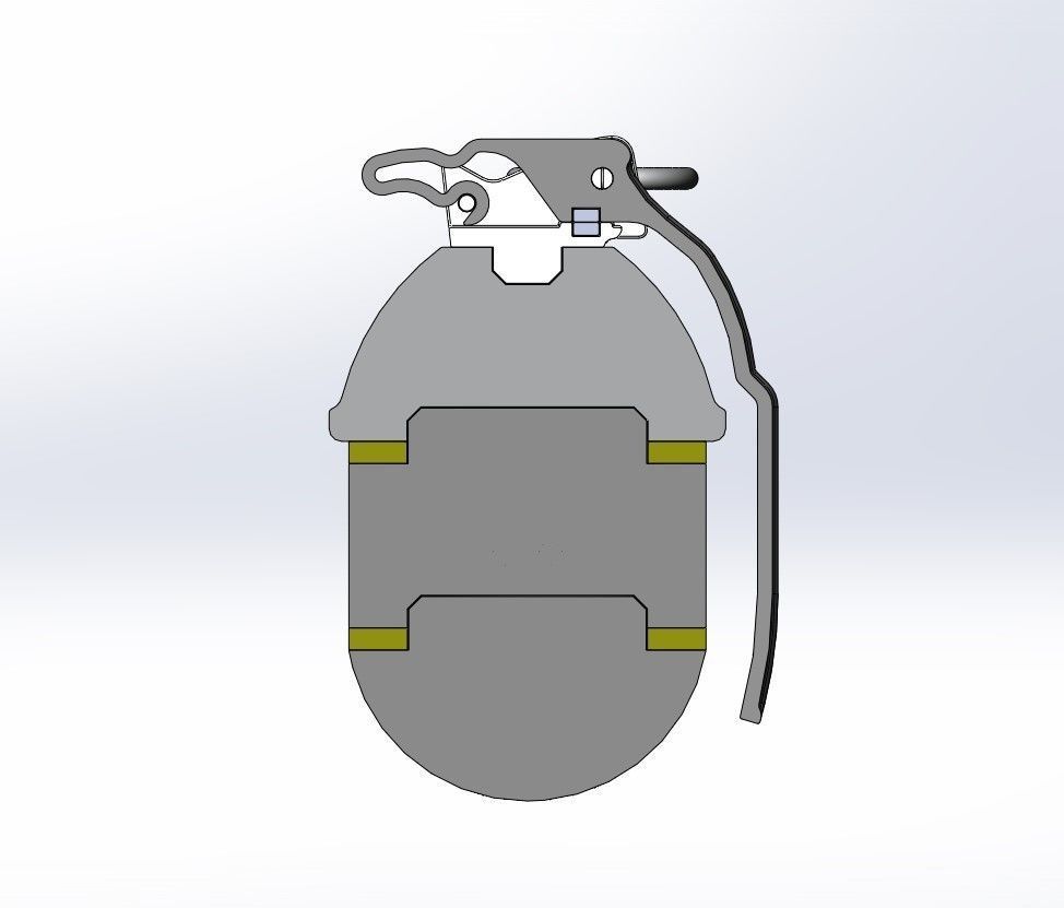 Grenade G-6 Frag from the Helldivers 2 3D print model_57