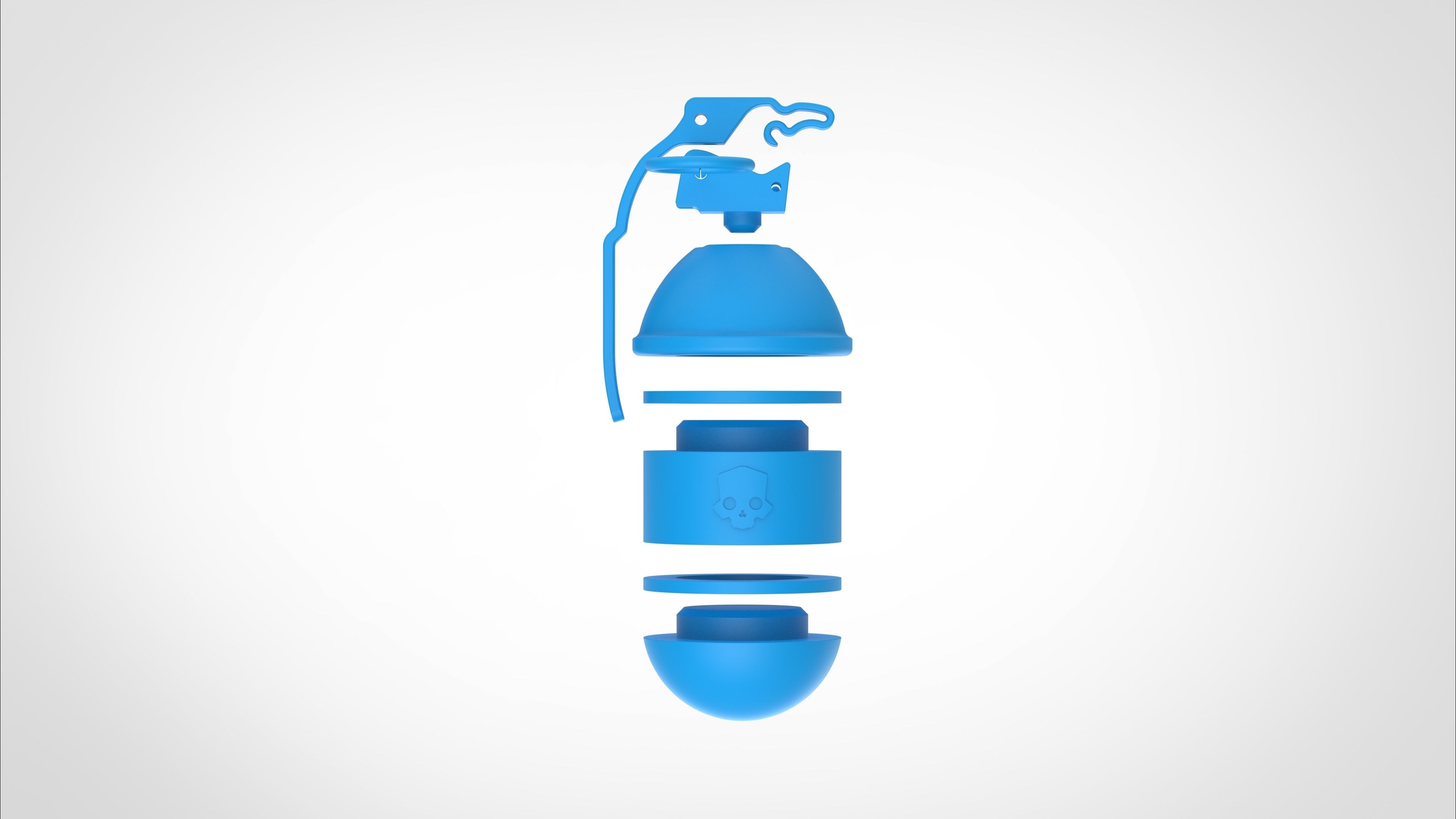 Grenade G-6 Frag from the Helldivers 2 3D print model_43