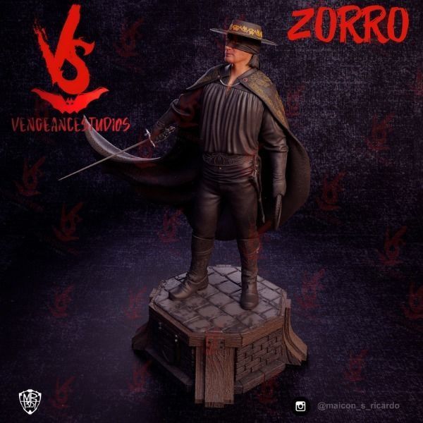 Zorro 3D print model_1