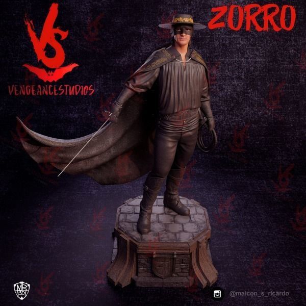 Zorro 3D print model_4