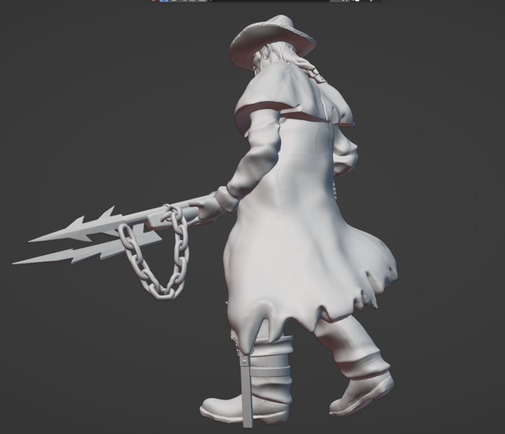 Deathslinger - Dead by Daylight Board Game Custom Miniature 3D print model_4