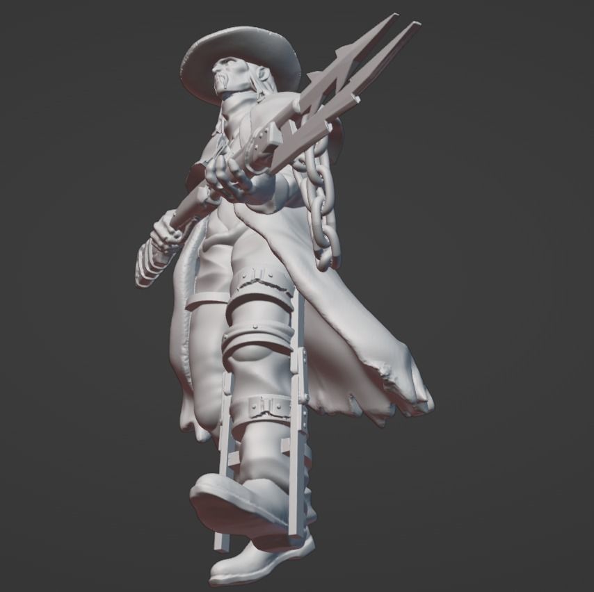 Deathslinger - Dead by Daylight Board Game Custom Miniature 3D print model_2