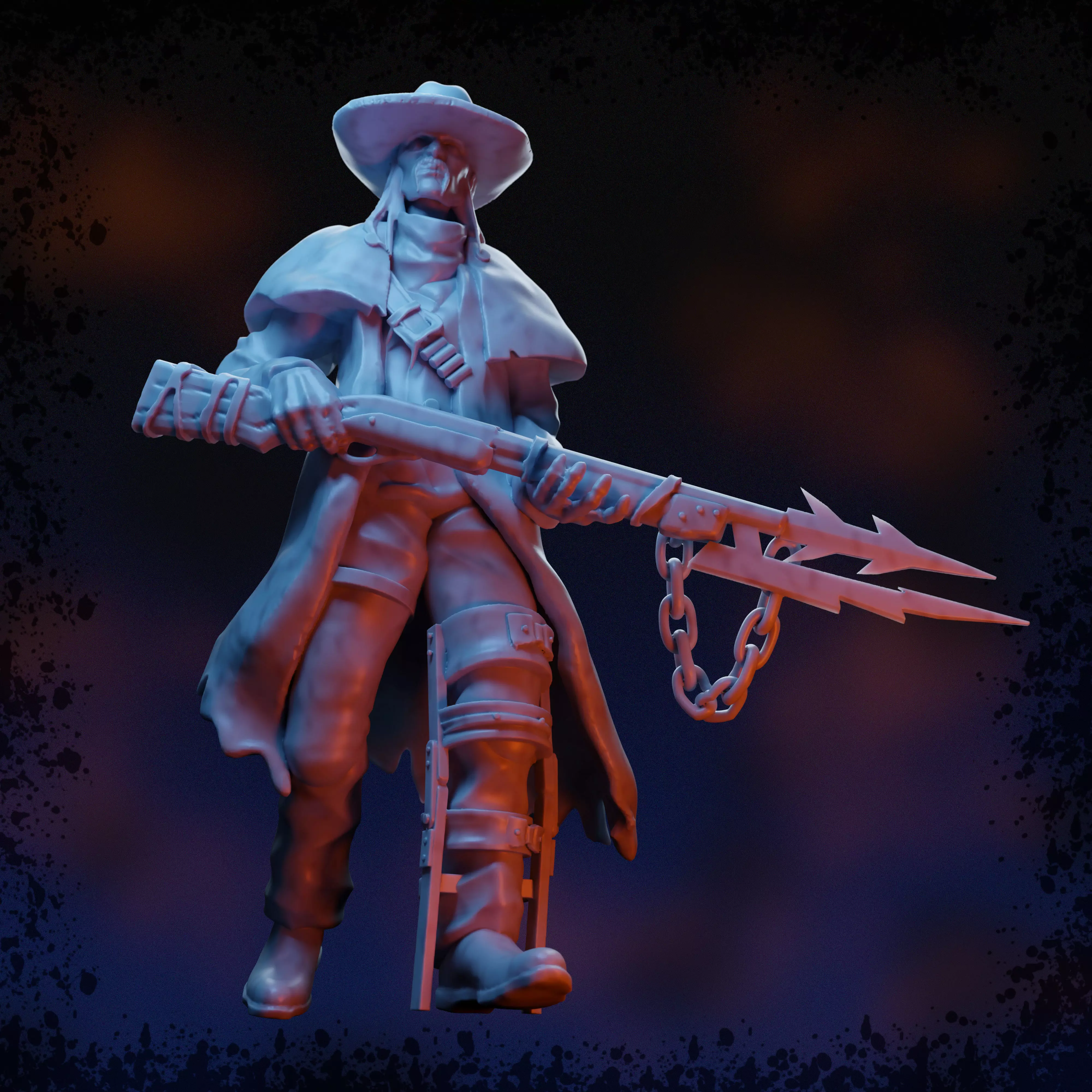 Deathslinger - Dead by Daylight Board Game Custom Miniature 3D print model_0