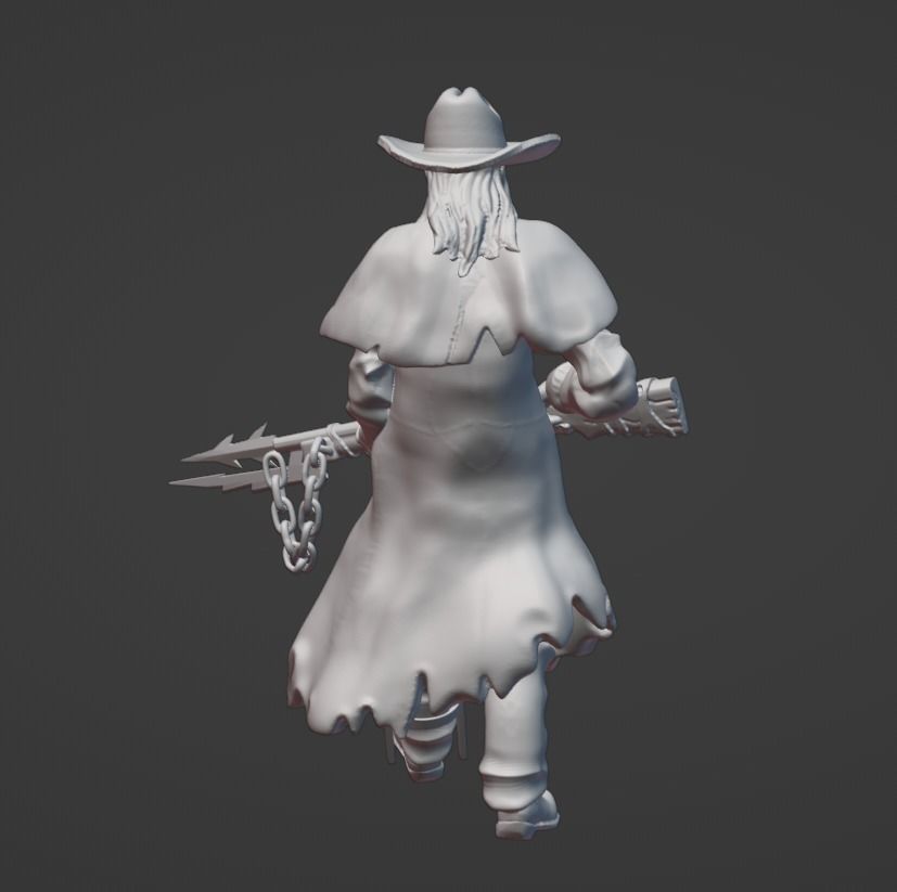 Deathslinger - Dead by Daylight Board Game Custom Miniature 3D print model_3