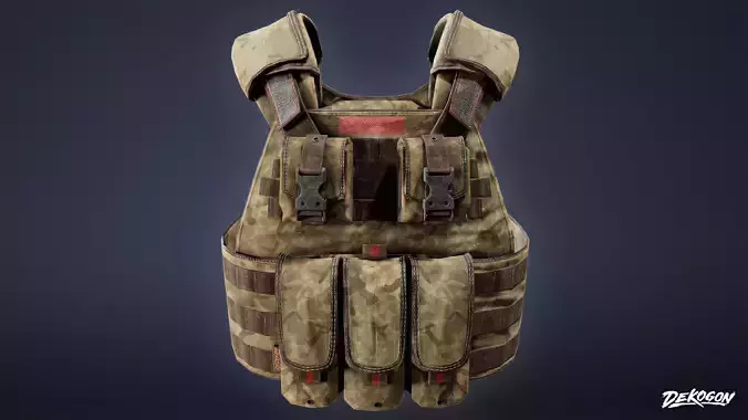 MILITARY - Tactical Vest 08 - LOW POLY